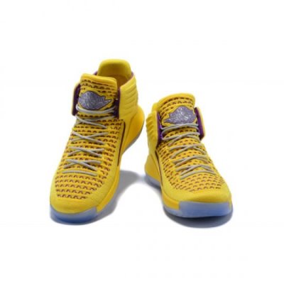 Nike Erkek Air Jordan 32 Warriors Sarı / Açık Mor Basketbol Ayakkabısı Türkiye - 1BB92ROS